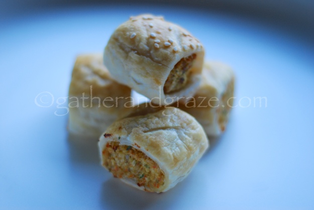 Chicken and Vegetable Sausage Rolls, Gather and Graze