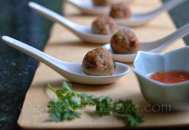 Thai Chicken Meatballs | Gather and Graze