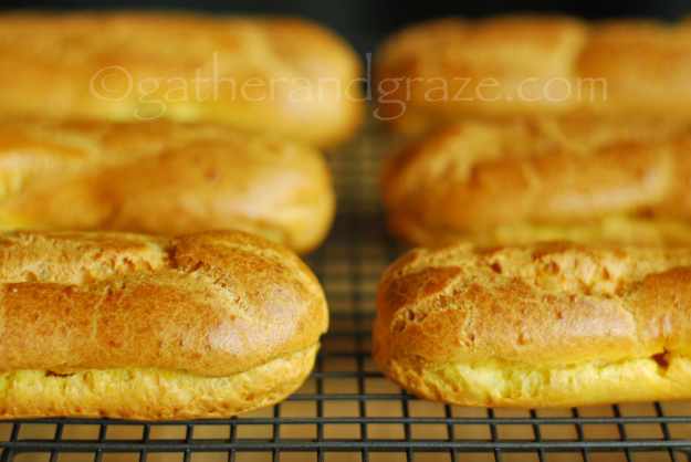 Choux Pastry for Chocolate Eclairs | Gather and Graze