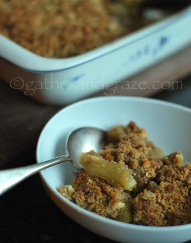 Australian Apple Crumble with Lemon Myrtle and Wattleseeds | Recipe | Gather and Graze