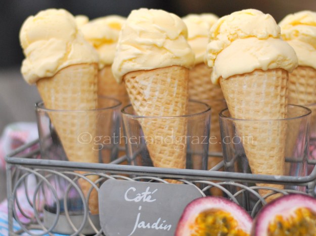 Passionfruit Ice Cream | Gather and Graze